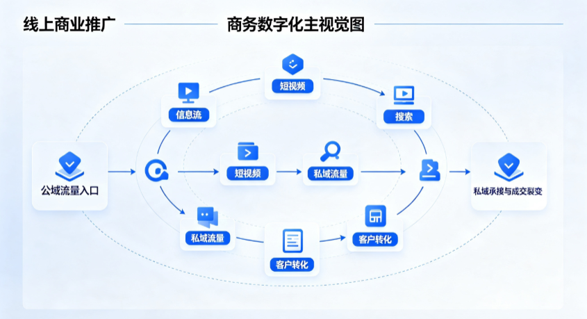 拜泉县线上商业推广怎么做？全域流量闭环搭建与低成本转化实战指南